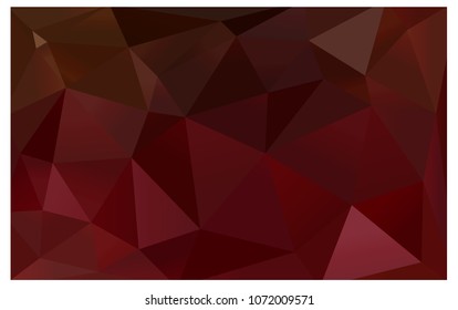 Dark Red vector abstract textured polygonal background. Blurry triangle design. Pattern can be used for background.