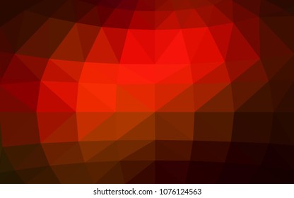 Dark Red vector abstract textured polygonal background. Blurry triangle design. Pattern can be used for background.