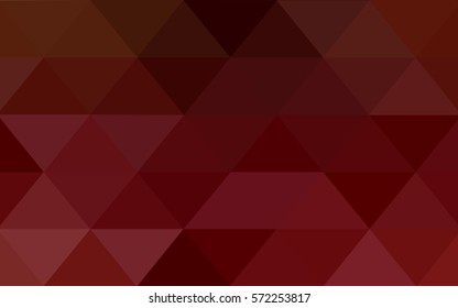 Dark Red vector abstract textured polygonal background. Blurry triangle design. Pattern can be used for background.