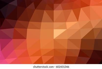 Dark Red vector abstract textured polygonal background. Blurry triangle design. Pattern can be used for background.