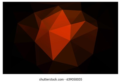Dark Red vector abstract textured polygonal background. Blurry triangle design. Pattern can be used for background.