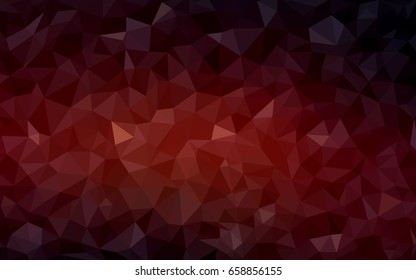 Dark Red vector abstract textured polygonal background. Blurry triangle design. Pattern can be used for background.