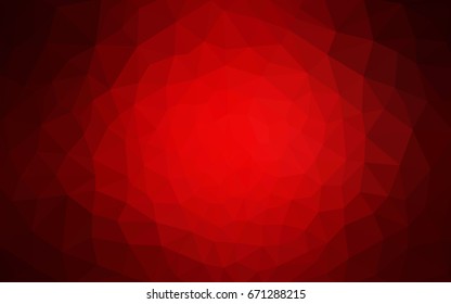 Dark Red vector abstract textured polygonal background. Blurry triangle design. Pattern can be used for background.