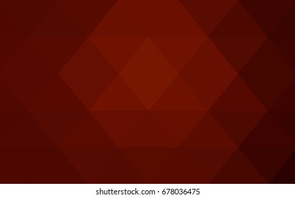Dark Red vector abstract textured polygonal background. Blurry triangle design. Pattern can be used for background.