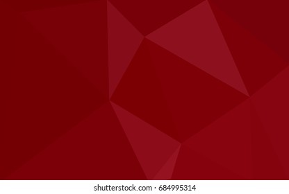 Dark Red vector abstract textured polygonal background. Blurry triangle design. Pattern can be used for background.