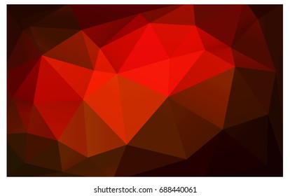 Dark Red vector abstract textured polygonal background. Blurry triangle design. Pattern can be used for background.