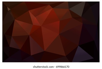 Dark Red vector abstract textured polygonal background. Blurry triangle design. Pattern can be used for background.