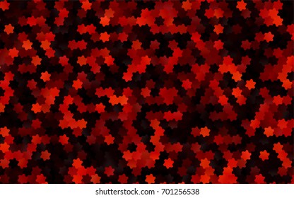 Dark Red vector abstract textured polygonal background. Brand-new blurry hexagonal design. Pattern can be used for background.