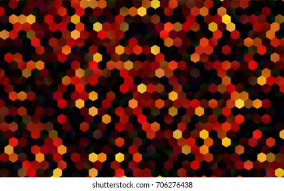 Dark Red vector abstract textured polygonal background. Brand-new blurry hexagonal design. Pattern can be used for background.