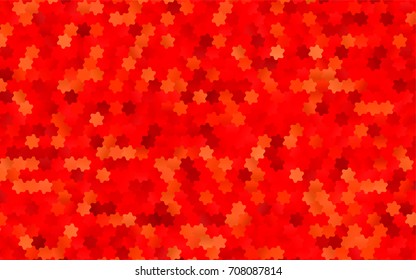 Dark Red vector abstract textured polygonal background. Brand-new blurry hexagonal design. Pattern can be used for background.
