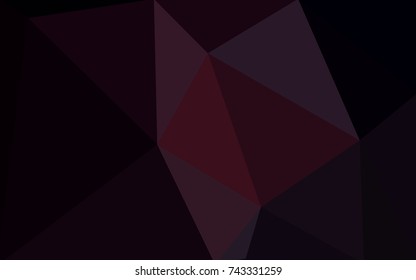 Dark Red vector abstract textured polygonal background. Blurry triangle design. Pattern can be used for background.