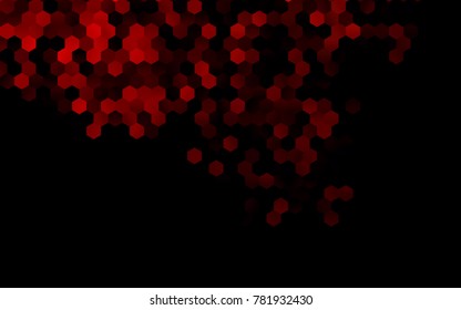 Dark Red vector abstract textured polygonal background. Brand-new blurry hexagonal design. Pattern can be used for background.