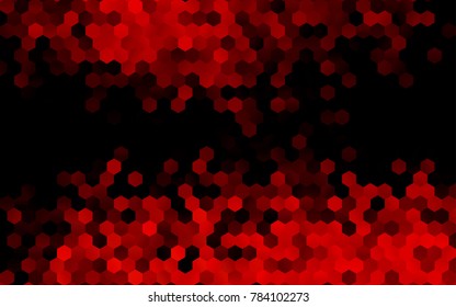 Dark Red vector abstract textured polygonal background. Brand-new blurry hexagonal design. Pattern can be used for background.