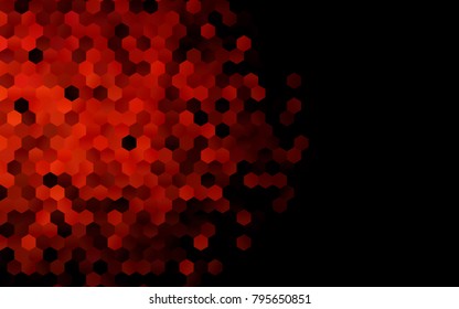 Dark Red vector abstract textured polygonal background. Brand-new blurry hexagonal design. Pattern can be used for background.