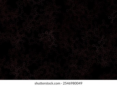 Dark Red vector backdrop with artificial intelligence data. Abstract illustration with links and dots of AI. Pattern for  poster, banner of technology.