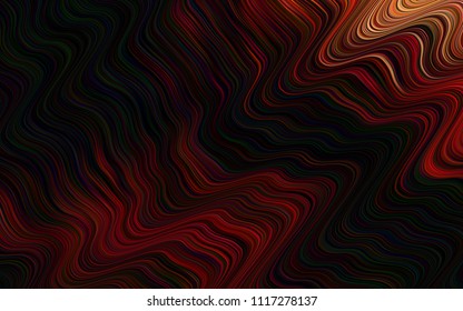 Dark Red vector backdrop with bent lines. Brand new colored illustration in marble style with gradient. The template for cell phone backgrounds.