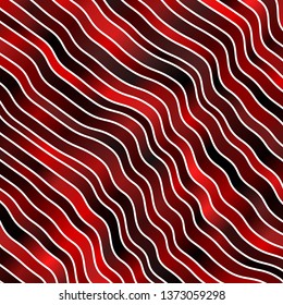 Dark Red vector backdrop with bent lines. Colorful abstract illustration with gradient curves. Pattern for websites, landing pages.