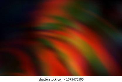 Dark Red vector backdrop with bent lines. A shining illustration, which consists of curved lines. Pattern for your business design.