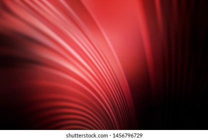 Dark Red vector backdrop with bent lines. Shining colorful illustration in simple style. Abstract style for your business design.