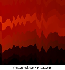 Dark Red vector backdrop with bent lines. Bright illustration with gradient circular arcs. Pattern for websites, landing pages.