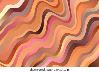 Dark Red vector backdrop with bent lines. Geometric illustration in abstract style with gradient.  Brand new design for your ads, poster, banner.