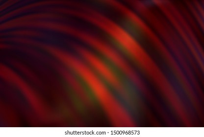 Dark Red vector backdrop with bent lines. Glitter abstract illustration with wry lines. A completely new design for your business.
