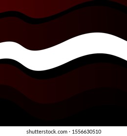 Dark Red vector backdrop with bent lines. Abstract illustration with bandy gradient lines. Pattern for commercials, ads.