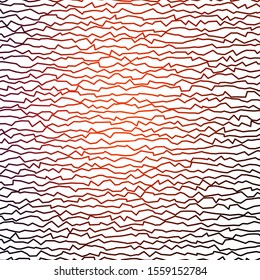 Dark Red vector backdrop with bent lines. Illustration in halftone style with gradient curves. Pattern for websites, landing pages.