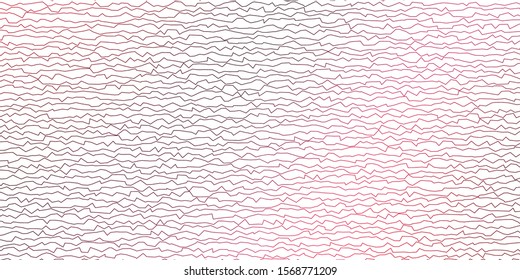 Dark Red vector backdrop with bent lines. Colorful abstract illustration with gradient curves. Template for your UI design.