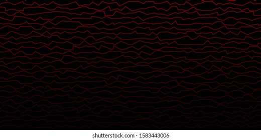Dark Red vector backdrop with bent lines. Colorful abstract illustration with gradient curves. Smart design for your promotions.