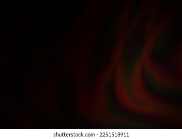 Dark Red vector backdrop with bent lines. Blurred geometric sample with gradient bubbles.  A new texture for your  ad, booklets, leaflets.