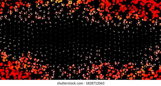 Dark red vector backdrop with chaotic shapes. Modern abstract illustration with gradient random forms. Modern design for your ads.