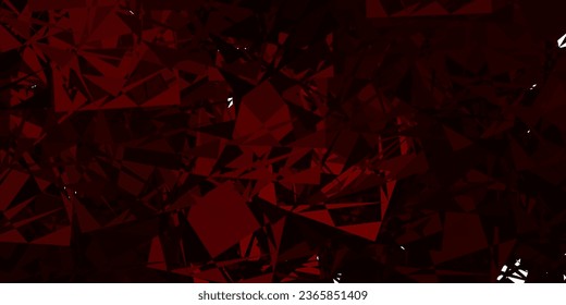 Dark Red vector backdrop with chaotic shapes. Simple design in abstract style with gradient forms. Simple illustration for your web site.