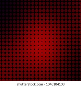 Dark Red vector backdrop with circles. Glitter abstract illustration with colorful drops. New template for your brand book.