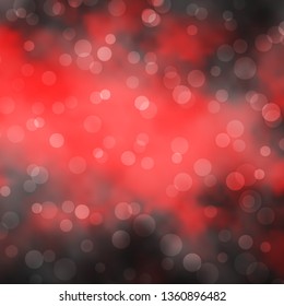 Dark Red vector backdrop with circles. Modern abstract illustration with colorful circle shapes. Design for posters, banners.