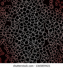 Dark Red vector backdrop with circles. Illustration with set of shining colorful abstract spheres. New template for your brand book.