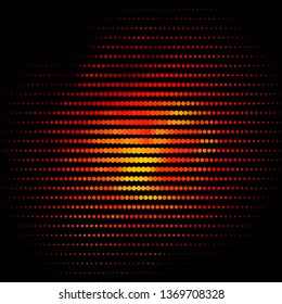 Dark Red vector backdrop with circles. Abstract colorful disks on simple gradient background. Pattern for wallpapers, curtains.