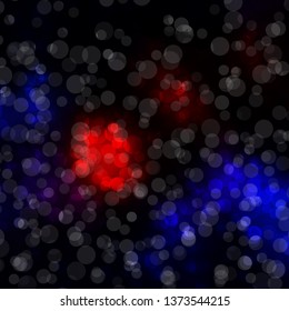 Dark Red vector backdrop with circles. Abstract illustration with colorful spots in nature style. Design for posters, banners.