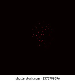 Dark Red vector backdrop with circles. Abstract illustration with colorful spots in nature style. Pattern for wallpapers, curtains.