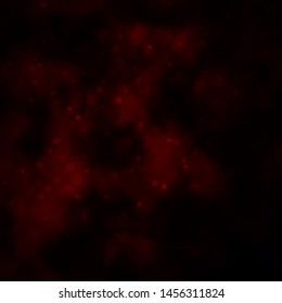 Dark Red vector backdrop with circles, stars. Colorful illustration with gradient dots, stars. Pattern for trendy fabric, wallpapers.