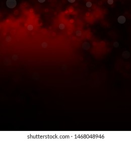 Dark Red vector backdrop with circles. Abstract colorful disks on simple gradient background. Pattern for business ads.