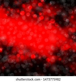 Dark Red vector backdrop with circles. Modern abstract illustration with colorful circle shapes. New template for your brand book.
