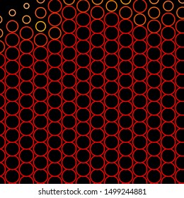 Dark Red vector backdrop with circles. Glitter abstract illustration with colorful drops. Pattern for websites, landing pages.