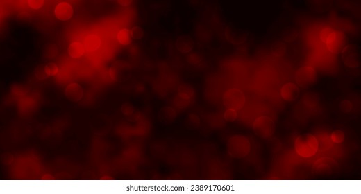 Dark Red vector backdrop with circles. Modern abstract illustration with colorful circle shapes. Design for posters, banners.