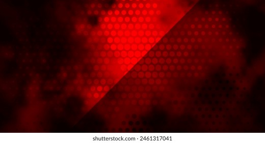 Dark Red vector backdrop with circles. Colorful illustration with gradient dots in nature style. Pattern for websites, landing pages.