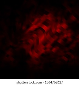 Dark Red vector backdrop with circular arc. Abstract illustration with gradient bows. Pattern for websites, landing pages.