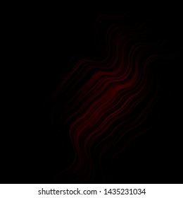 Dark Red vector backdrop with circular arc. Abstract illustration with gradient bows. Template for cellphones.
