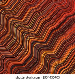 Dark Red vector backdrop with circular arc. Bright sample with colorful bent lines, shapes. Smart design for your promotions.