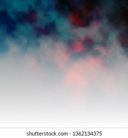 Dark Red vector backdrop with cumulus. Shining illustration with abstract gradient clouds. Beautiful layout for uidesign.