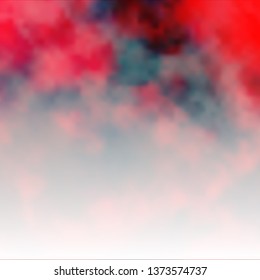 Dark Red vector backdrop with cumulus. Illustration in abstract style with gradient clouds. Colorful pattern for appdesign.